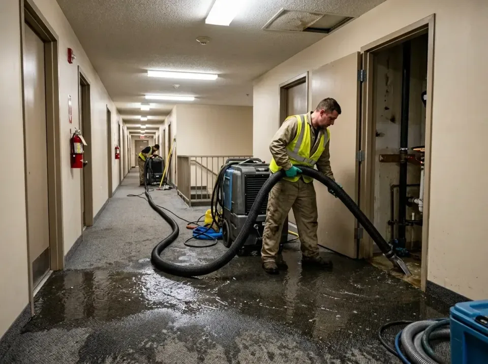 multi-unit-apartment-hallway-f-005 — frequently asked questions, Emergency Burst Pipe Water Extraction & Removal in Roesslev…
